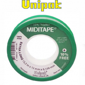 Фум-лента UNIPAK Miditape 13,2м*12мм*0,1мм, Дания