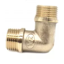 Уголок латунный WEZER 1/2" НН