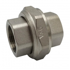 Сгон американка Valogin 1/2" ВВ прямой, никелированная латунь