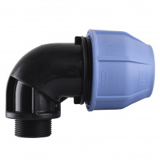 Колено ПНД Vsplast 50х1 1/4" НР 4003