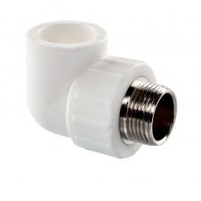Уголок Tebo Ø32х1/2" НР PPR белый