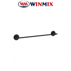 Полотенцедержатель одинарный Winmix Delux M1301A Black (465 мм) (ZX4649)