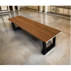 Лавка в стиле лофт Tobi sho Австрия без спинки Topalit Mono Design Орех, 100 см Акимовка