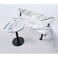 Лавка в стилі лофт Tobi sho Австрія без підлокітників Topalit Mono Design Афіонський камінь, 100 см Мукачево