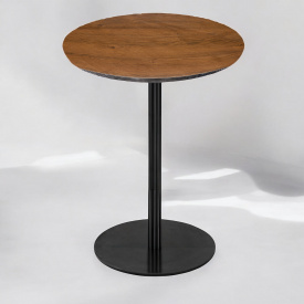 Стол для кафе Tobi sho Австрия в стиле лофт 600 мм, Topalit Mono Design Орех