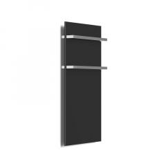 Полотенцесушитель дизайнерский Hybro Onyx S 2M 900x470 электрический, черный сатин Сміла
