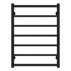 Полотенцесушитель водяной Deffi Ladder П7 500х700 нержавеющая сталь, черный, боковое левое подключение Миргород