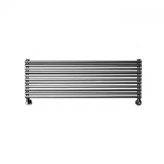 Дизайнерский радиатор отопления ANTRAX AO 25d 404x1000 нижнее подключение, черный матовый Охтирка