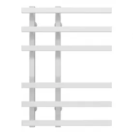 Полотенцесушитель водяной Deffi Atena П6 150х700 дизайнерский, нержавеющая сталь, белый, нижнее подключение