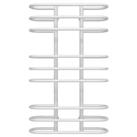 Полотенцесушитель водяной Deffi Британика П9 600х1000 нержавеющая сталь, белый, нижнее подключение