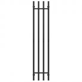 Полотенцесушитель водяной Deffi Split П4 300х1600 нержавеющая сталь, черный, боковое правое подключение