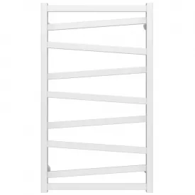 Полотенцесушитель водяной Deffi Alpha П9 500х900 дизайнерский, нержавеющая сталь, белый, нижнее подключение