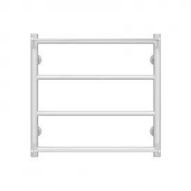 Полотенцесушитель водяной Deffi Ladder П4 400х500 нержавеющая сталь, белый, боковое левое подключение