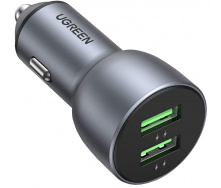 Автомобильное зарядное устройство Ugreen CD213 36W 2xUSB QC 3.0 3A Car Charger Серый (6689298)