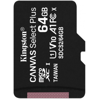 Карта памяти Kingston microSDXC 64Gb Canvas Select+ A1 (R100/W10) (6531046)