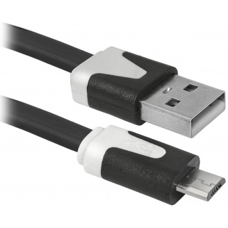 Кабель Defender USB08-03P USB 2.0 AM-MicroBM 1.0m, пакет (87475) (6282556)