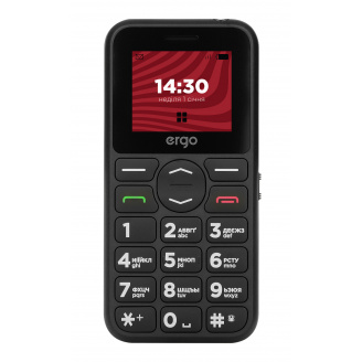 Мобильный телефон ERGO R181 Dual Sim Black (6653747)