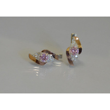 Фото - Серьги серебряные Sil 092s-3 Розовый (Sil-967) Серьги серебряные Sil 092s-3 Розовый (Sil-967)