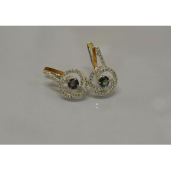 Серебряные серьги Sil 115s-10 Фиолет (Sil-872) Гуляйполе
