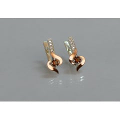 Серебряные серьги Sil с золотыми вставками 142s-9 Гранат (Sil-1136) Львів