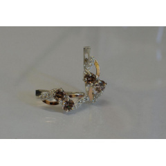 Серьги серебряные Sil 076s-8 Рах-топаз (Sil-956) Ивано-Франковск