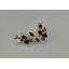 Серебряные серьги Sil с золотыми пластинами 152s-9 Черный (Sil-1068) Каменец-Подольский