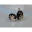 Серьги из серебра с золотом 149s-9 Прозрачный (Sil-1108) Каменское