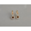 Серебряные серьги Sil с золотыми пластинами 135s-16 Коричневый (Sil-1187) Жмеринка