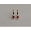 Серебряные серьги Sil с золотом 137s-3 Красный (Sil-1221) Нововолинськ
