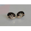 Серьги из серебра Sil с золотом 149s-4 Черный (Sil-1103) Київ