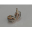 Серебряные серьги Sil с золотыми накладками 150s-3 Серый (Sil-1093) Костополь