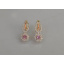 Серебряные серьги Sil с золотыми пластинами 135s-15 Розовый (Sil-1186) Чугуев
