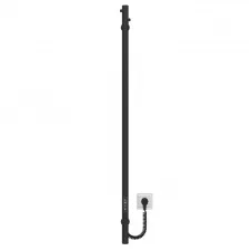 Полотенцесушитель электрический Deffi Chloe 30x1200 нержавеющая сталь, черный, JD04