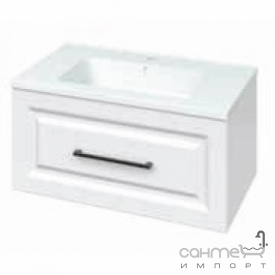Подвесная тумба с раковиной Mirater Денвер Родео 80 1 белая