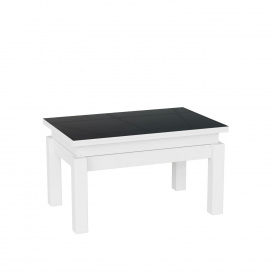 Стол-трансформер Art In Head B-Fly Glass 900x554x600 Белый бриллиант/Белый/Графит (TB10010100112)