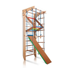 Спортивная шведская стенка SportBaby Kinder 3-220 комплекс для детей и взрослых Новояворівськ