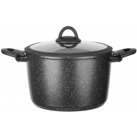 Кастрюля RINGEL Zira 6.3 л 24 см Черный (6865317)