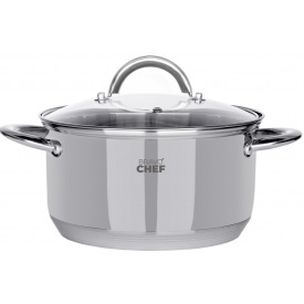 Кастрюля с крышкой Bravo Chef 16 см 1.9 л Хром (6720867)