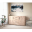 Комод с дверцами Tobi Sho Keelin ST-0004 на 4 ящика для гостиной, 1500х820х520 мм Сонома Южноукраинск