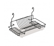 Сушка для посуды на рейлинг Lemax матовый черный (MX-074 BL)