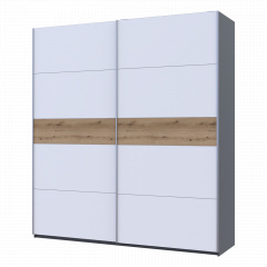 Шкаф купе Doros G-Caiser Графит/Белый вставка Дуб Эвок 220х60х240 см (44900286) Южноукраинск