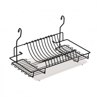Сушка для посуды на рейлинг Lemax матовый черный (MX-074 BL)