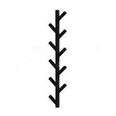 Полотенцесушитель универсальный Genesis Aqua Albero Long 1400х240 вертикальный, черный (81001-GA) Городок
