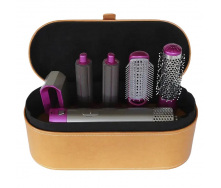 Мультистайлер для волос RIAS Hot Air Styler 5в1в кейсе 1000W Grey/Pink (3_02740)