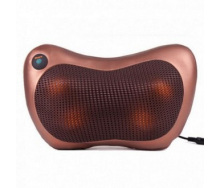 Массажер SUNROZ Neck Massager Pillow массажная подушка для области шеи и головы Коричневый (SUN1304_2)