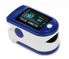 Пульсоксиметр Fingertip Pulse Oximeter 1 шт Синий (0224)