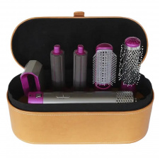 Мультистайлер для волос RIAS Hot Air Styler 5в1в кейсе 1000W Grey/Pink (3_02740)