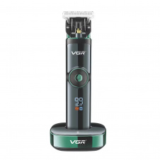 Машинка для стрижки волос VGR V-671 LED-дисплей аккумуляторная 4 насадки 2500mAh 5W Black