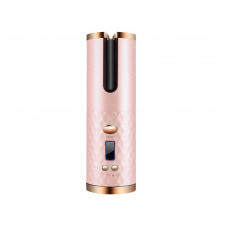 Беспроводная автоматическая плойка вращающаяся UKC Hair Curler с аккумулятором 5200мАч Розовый