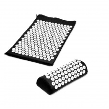 Коврик массажно-акупунктурный Life style Acupressure Mat and Pillow Set с подушкой 64 х 40 см Черный